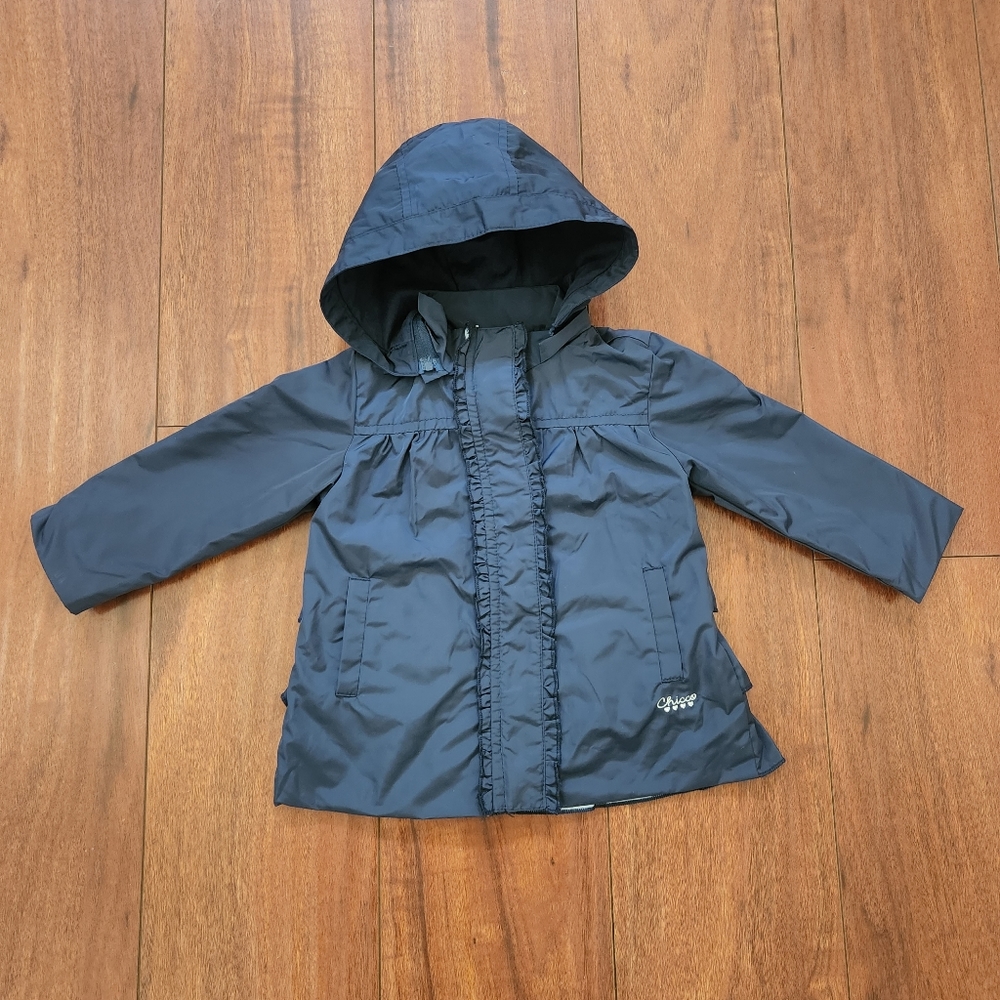 CHICCO MY FIRST CHICCO JACKET WITH WITH RUFFLE DETAILS ON BACK